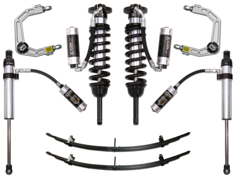 ICON K53006 - 05-15 Toyota Tacoma 0-3.5in/2016+ Toyota Tacoma 0-2.75in Stg 6 Suspension System w/Billet Uca