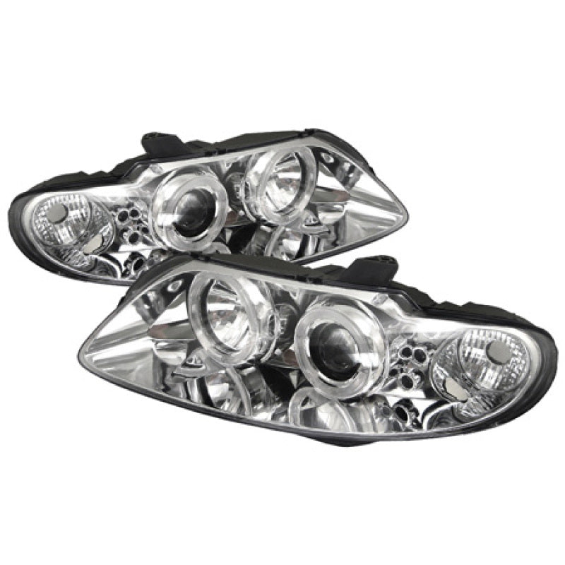 SPYDER 5011756 - Spyder Pontiac GTO 04-06 Projector Headlights LED Halo LED Chrome High H1 Low H1 PRO-YD-PGTO04-HL-C