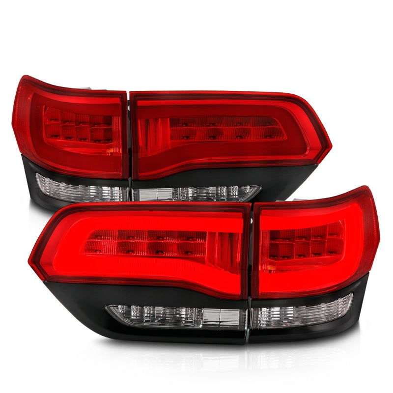 ANZO 311268 FITS 2014-2016 Jeep Grand Cherokee LED Taillights Red/Clear