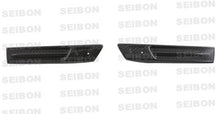 Load image into Gallery viewer, Seibon FDL0910NSGTR FITS 09-10 Nissan GTR R35 Carbon Fiber Fender Duct Logos (Pair)