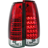 ANZO 311057 FITS: 1999-2000 Cadillac Escalade LED Taillights Red/Clear