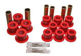 Energy Suspension 7.2102R - 06/86-97 Nissan 720/Hardbody P/U 4WD Red Front Leaf Spring Bushing Set