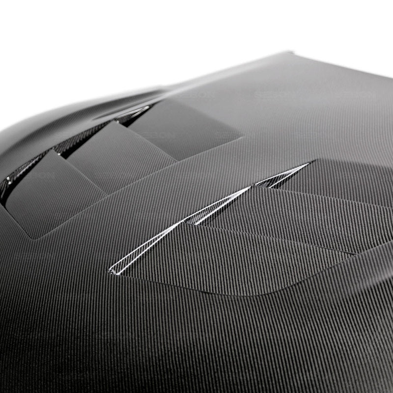 Seibon HD20TYSUP-TSII-DS FITS 2020 Toyota GR Supra TSII-Style Double-Sided Carbon Fiber Hood