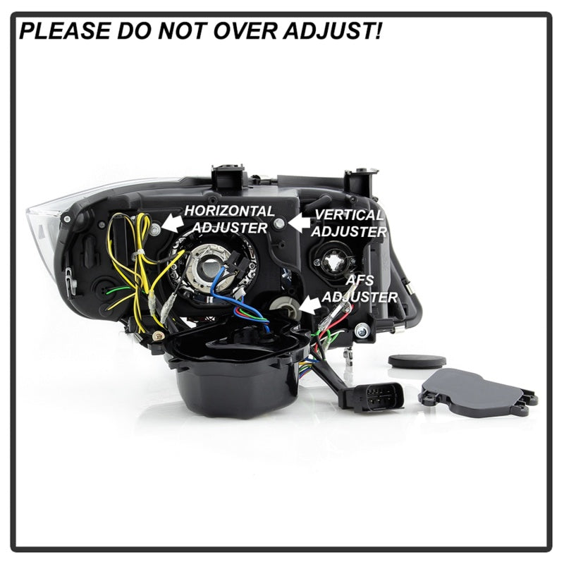 SPYDER 5086488 - Spyder 09-12 BMW E90 3-Series 4DR Projector Headlights HalogenLEDBlackPRO-YD-BMWE9009-BK