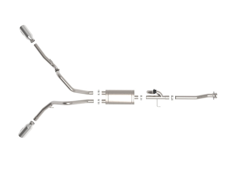 aFe 49-33129-P FITS Gemini XV 3in 304 SS Cat-Back Exhaust 2021 Ford F-150 V6 2.7L/3.5L (tt)/V8 5.0L w/ Polished Tips