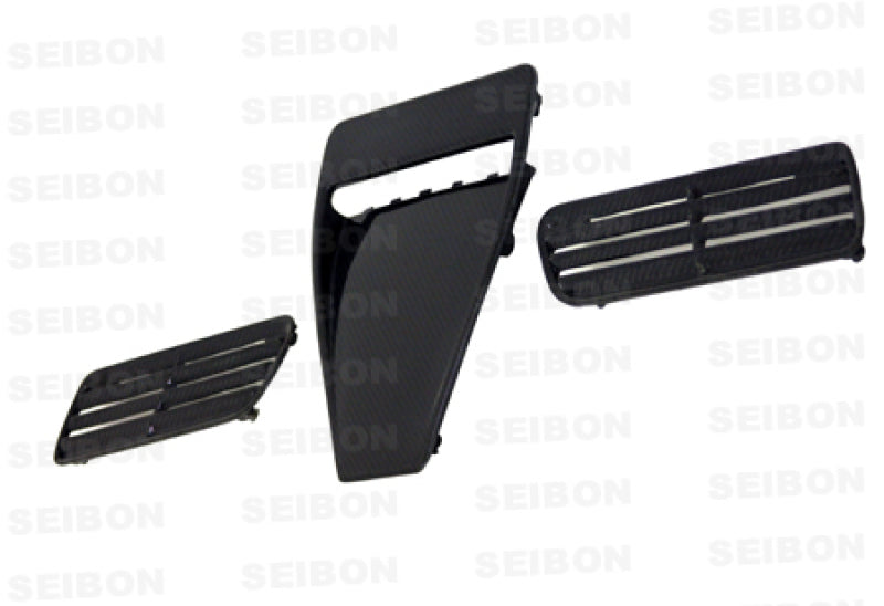 Seibon HDS0809MITEVOX-OE FITS 08-09 Mitsubishi Evo X Carbon Fiber Hood ScoopOnly Fits OEM Hoods (Not  Hoods)