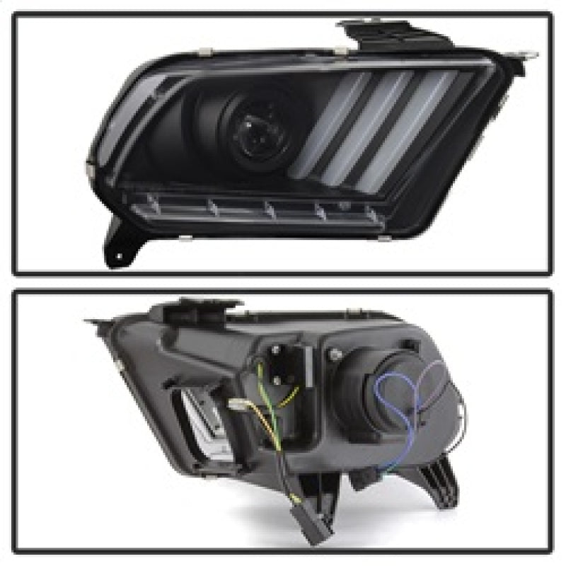 SPYDER 5084569 - Spyder Ford Mustang 10-13 Projector HeadlightsHID Model OnlyBlack PRO-YD-FM2010V2-HID-BK