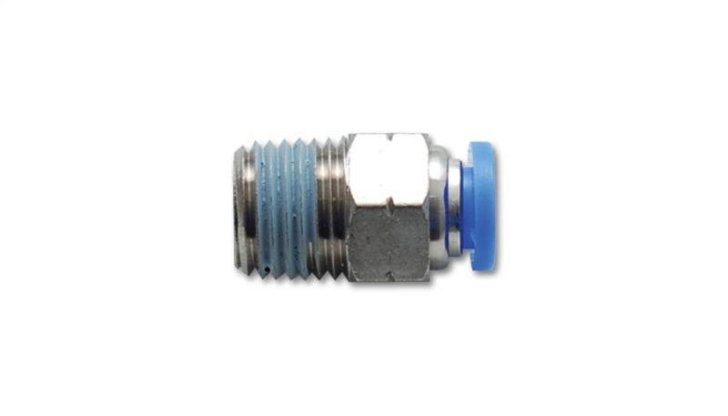 Vibrant 2664 FITS Male Straight Pneumatic Vacuum Fitting (1/4in NPT Thread) - for 1/4in (6mm) OD tubing