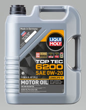 Load image into Gallery viewer, LIQUI MOLY 20238 FITS 5L Top Tec 6200 Motor Oil 0W20