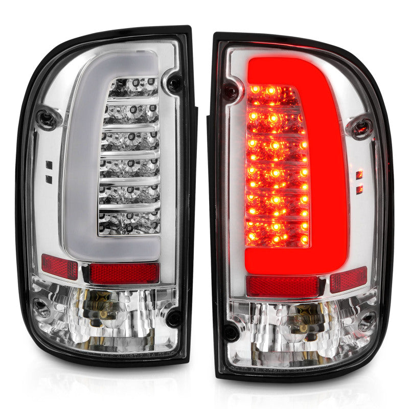 ANZO 311355 FITS: 1995-2004 Toyota Tacoma LED Taillights Chrome Housing Clear Lens (Pair)