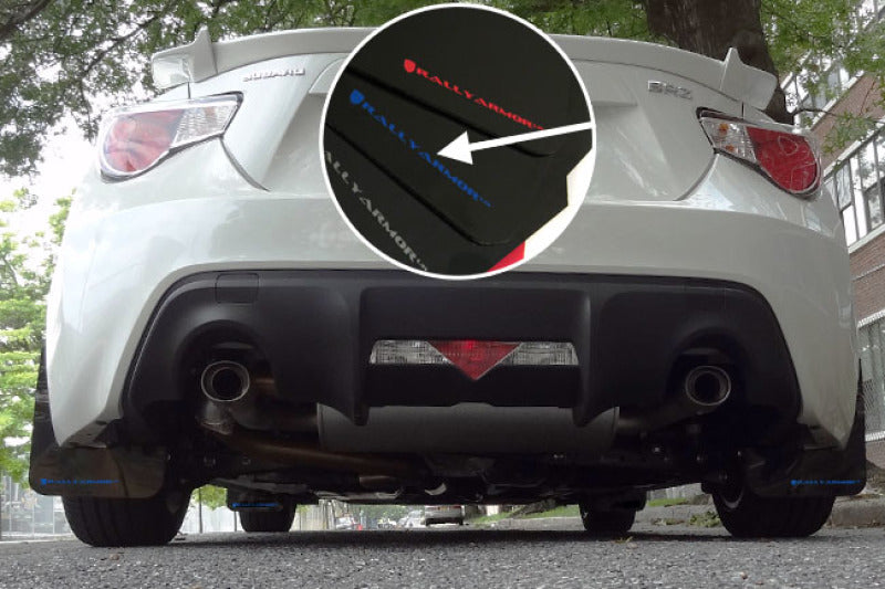 Rally Armor MF23-UR-BLK/BL FITS: 13+ Subaru BRZ / 13+ Scion FR-S UR Black Mud Flap w/ Blue Logo