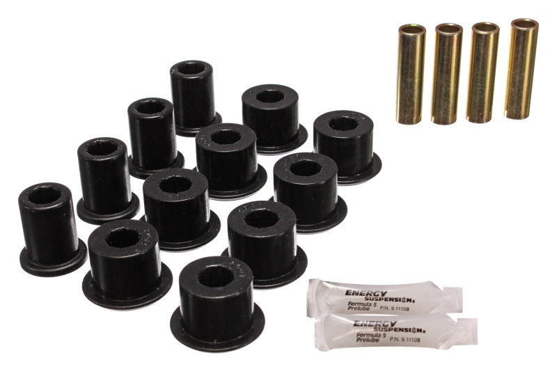 Energy Suspension 8.2108G FITS 8.2108G FITS 95-97 Toyota Tacoma / 89 4Runner / 89-95 Pick Up Black Rear Leaf Spring Shackle Bu