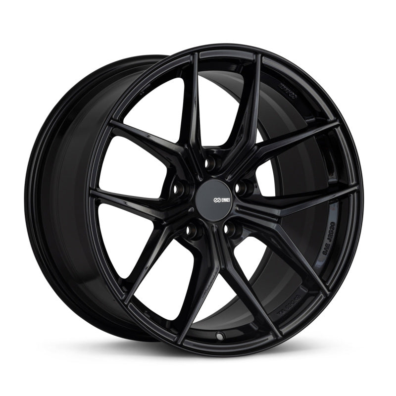 Enkei 529-880-6535BK - TSR-X 18x8 35mm Offset 5x114.3 BP 72.6mm BoreGloss Black Wheel