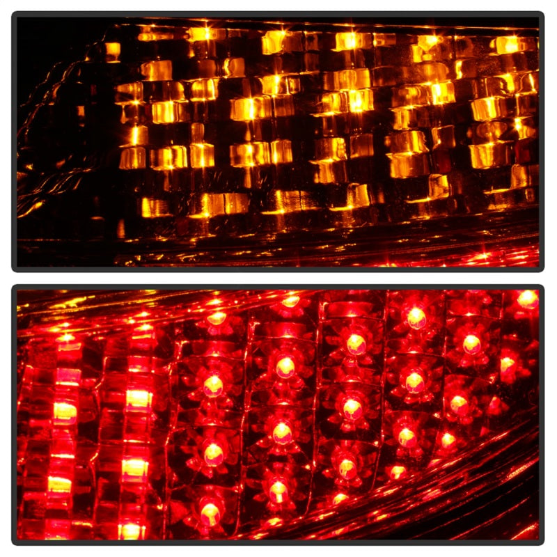 SPYDER 5013132 - Xtune Porsche 911 996 ( Non 4S. Turbo. GT3 ) 99-04 LED Tail Lights Red Clear ALT-ON-P99699-LED-RC