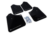 Rally Armor MF1-UR-BLK/SIL FITS: 02-07 Subaru WRX/STI/RS/2.5i (wagons req mod) UR Black Mud Flap w/ Silver Logo