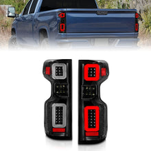 Load image into Gallery viewer, ANZO 311414 -Anzo 19-21 Chevy Silverado Full LED Tailights Black Housing Clear Lens G2 (w/C Light Bars)