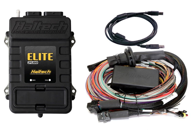 Haltech HT-151304 - Elite 2500 Premium Universal Wire-In Harness ECU Kit