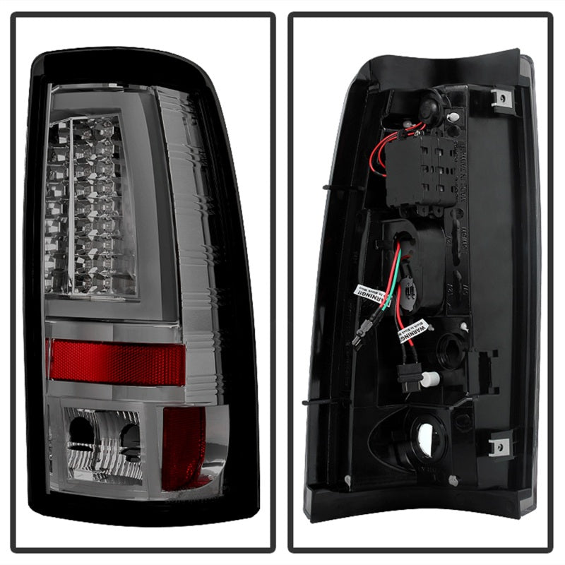 SPYDER 5081940 - Spyder Chevy Silverado 1500/2500 03-06 Version 2 LED Tail LightsSmoke ALT-YD-CS03V2-LED-SM