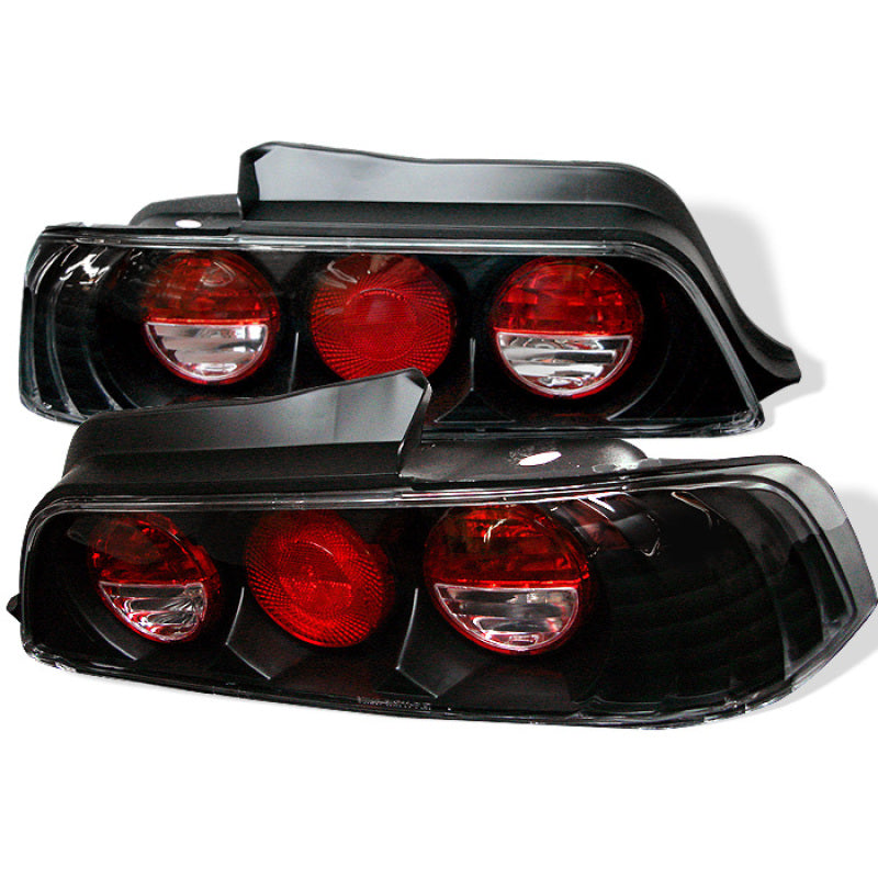 SPYDER 5005274 - Spyder Honda Prelude 97-01 Euro Style Tail Lights Black ALT-YD-HP97-BK