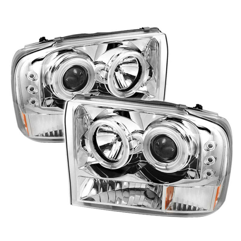 SPYDER 5010360 - Spyder Ford F250 Super Duty 99-04 Projector Version 2 LED Halo LED Chrm PRO-YD-FF25099-1P-G2-C