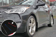 Load image into Gallery viewer, Rally Armor MF24-UR-BLK/RD FITS: 12-13 Hyundai Veloster UR Black Mud Flap w/ Red Logo