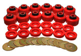 Energy Suspension 3.4156R - Body Mount Set Red