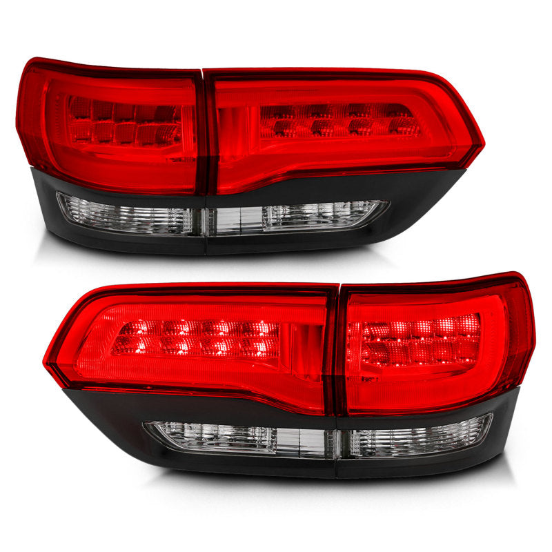 ANZO 311268 FITS 2014-2016 Jeep Grand Cherokee LED Taillights Red/Clear