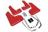 Rally Armor MF37-UR-RD/WH FITS: 2015+ VW Golf/GTI/TSI UR Red Mud Flap w/ White Logo