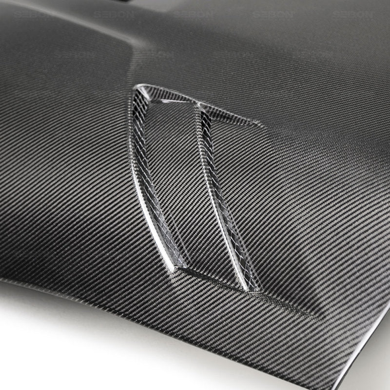 Seibon HD20TYSUP-TSII-DS FITS 2020 Toyota GR Supra TSII-Style Double-Sided Carbon Fiber Hood