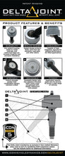 Load image into Gallery viewer, ICON 58450DJ - 2005+ Toyota Tacoma Tubular Upper Control Arm Delta Joint Kit