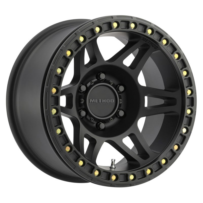 Method Wheels MR10679060544B -Method MR106 Beadlock 17x9 -44mm Offset 6x5.5 108mm CB Matte Black w/BH-H24125 Wheel