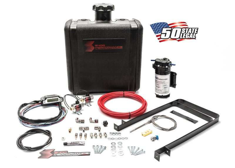 Snow Performance SNO-50100 - Stg 3 Boost Cooler Water Injection Kit TD (Red Hi-Temp Tubing and Quick Fittings)