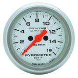 AutoMeter 4344 - Autometer Ultra-Lite 52mm 0-1600 Deg F Electronic EGT Kit