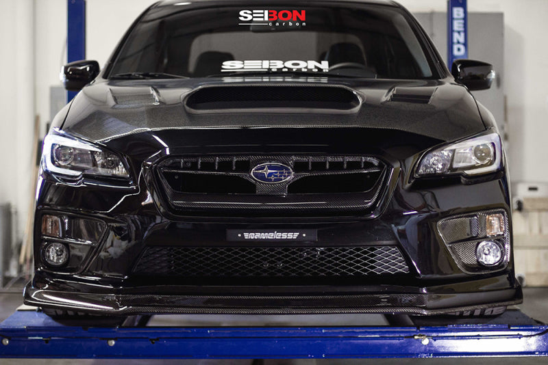 Seibon FG15SBIMP FITS 2015 Subaru WRX OEM Carbon Fiber Front Grill