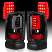 Load image into Gallery viewer, ANZO 311339 -  FITS: 1994-2001 Dodge Ram 1500 LED Taillights Plank Style Black w/Clear Lens