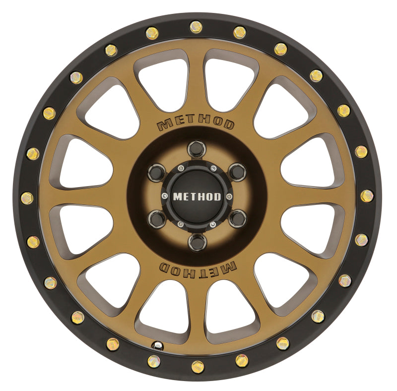 Method Wheels MR30568060900 - Method MR305 NV 16x8 0mm Offset 6x5.5 108mm CB Method Bronze/Black Street Loc Wheel