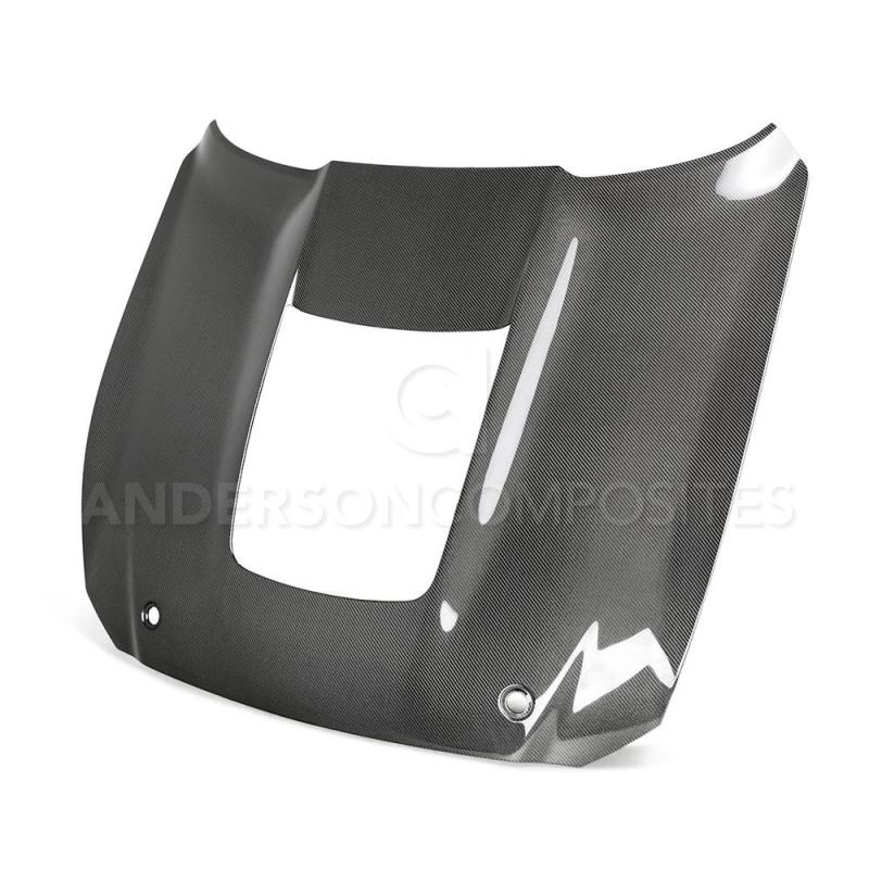 Anderson Composites AC-HD20FDMU500-OE-DS FITS 2020 Mustang Shelby GT500 Double Sided Carbon Fiber Hood