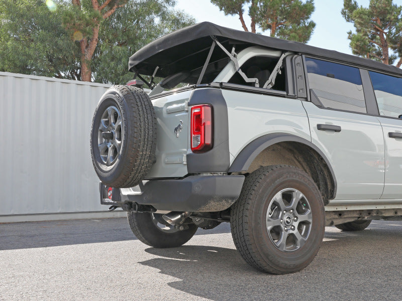 aFe 49-43136-P FITS Apollo GT 3in 409 SS Cat-Back Exhaust 2021 Ford Bronco L4-2.3L (t)/V6-2.7L (tt) w/ Polished Tips