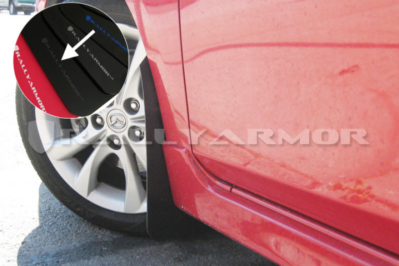 Rally Armor MF17-UR-BLK/GRY FITS: 2010+ Mazda3/Speed3 UR Black Mud Flap w/ Grey Logo