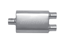 Load image into Gallery viewer, Gibson BM0109 - MWA Superflow Center/Dual Oval Muffler 4x9x14in/3in Inlet/2.5in Outlet Stainless
