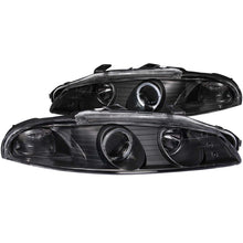 Load image into Gallery viewer, ANZO - [product_sku] - ANZO 1997-1999 Mitsubishi Eclipse Projector Headlights w/ Halo Black G2 - Fastmodz