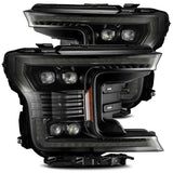 AlphaRex 880165 - 18-20 Ford F-150 NOVA LED Proj Headlight Plank Style Alpha Blk w/Activ Light/Seq Signal/DRL