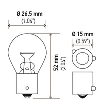 Load image into Gallery viewer, Hella 9507 - Bulb  24V 21W BAU15s S8 AMBER