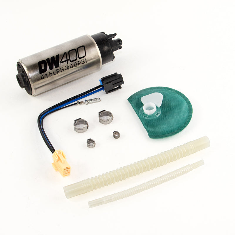 DeatschWerks 9-403-1047 - 415LPH DW400 Fuel Pump w/9-1047 Install Kit 15-17 Ford Mustang V6/GT w/ 1/8in Venturi