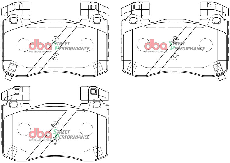 DBA DB15003SP FITS 2018+ Kia Stinger V6 Twin Turbo SP Performance Front Brake Pads