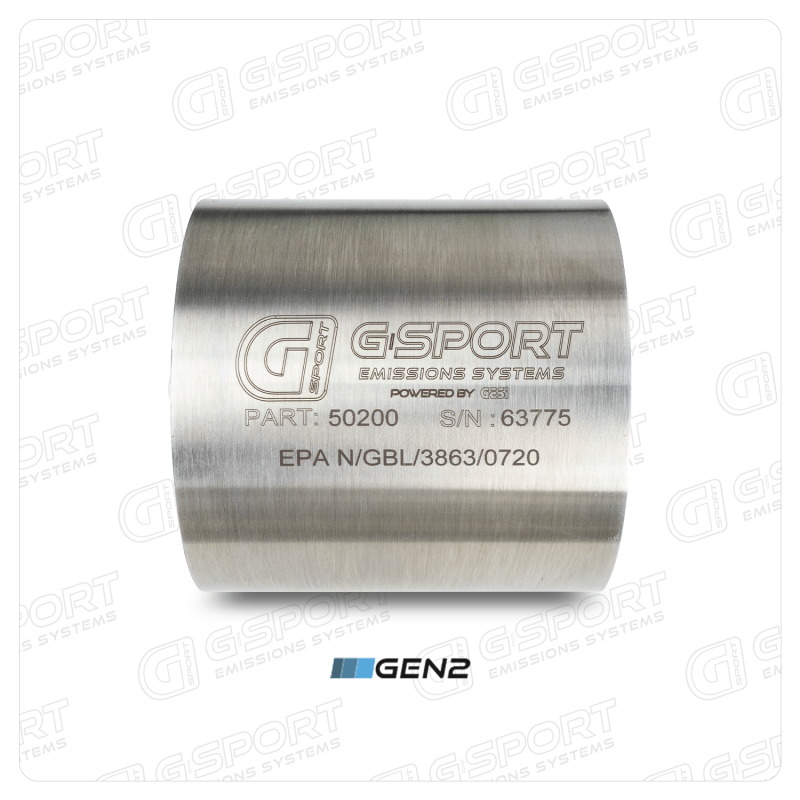 G-Sport 50200 - GESI 400 CPSI GEN 2 EPA Compliant 4in x 4in High Output Substrate Only