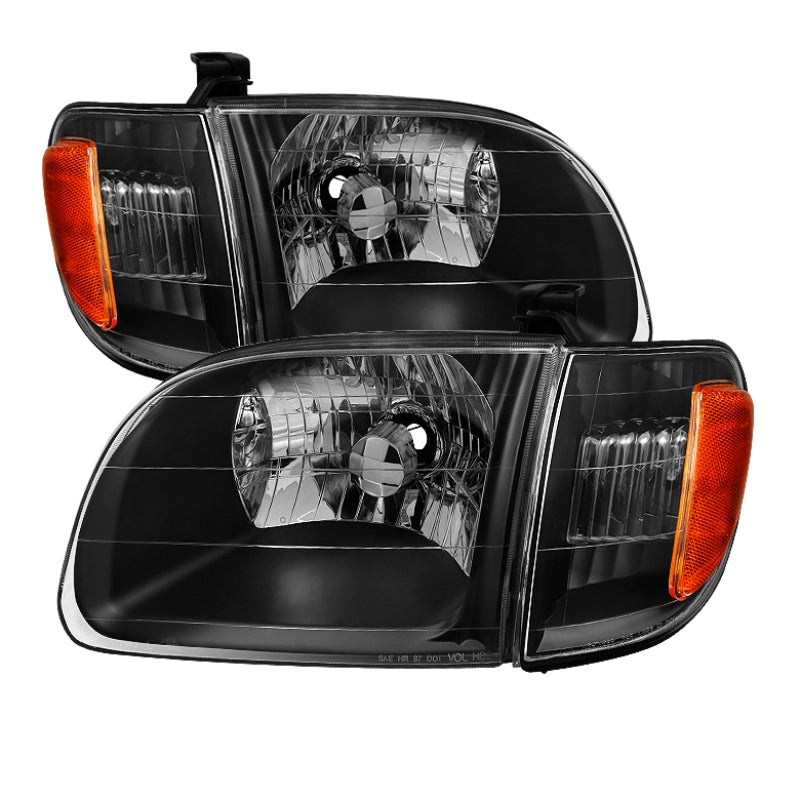 SPYDER 9033292 FITS 9033292 - Xtune Toyota Tundra Regular/Access Cab 00-04 OEM Style Headlights & Corner Lights HD-JH-TTUN00-AM-BK