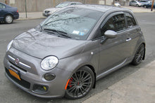 Load image into Gallery viewer, Rally Armor MF25-UR-BLK/RD FITS: 12+ Fiat 500 (Pop/Sport/Lounge/Abarth) Black Mud Flap w/ Red Logo