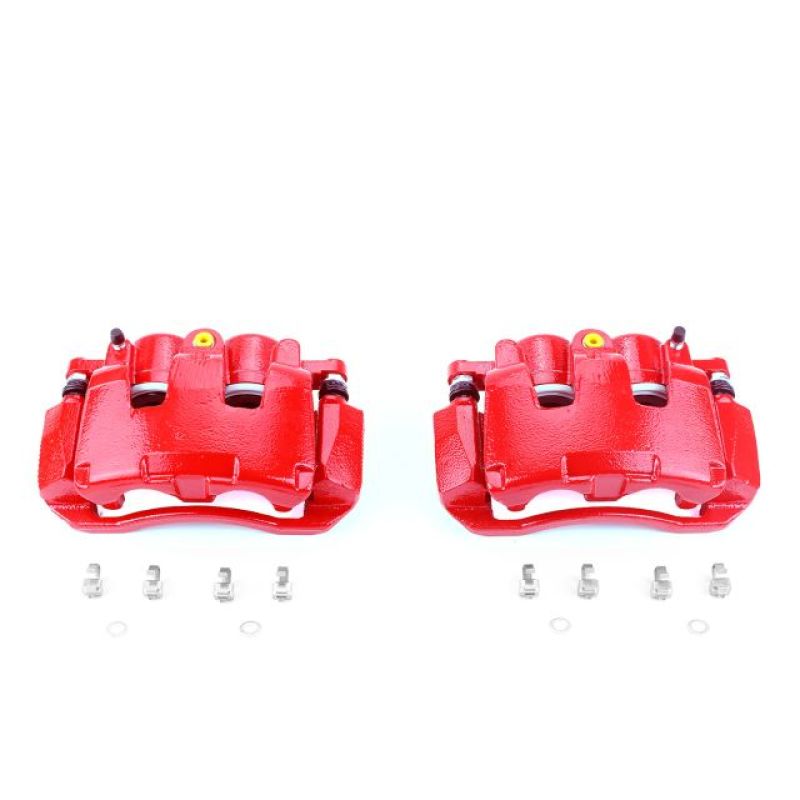 Power Stop 07-09 Chrysler Aspen Front Red Calipers w/Brackets - Pair - free shipping - Fastmodz