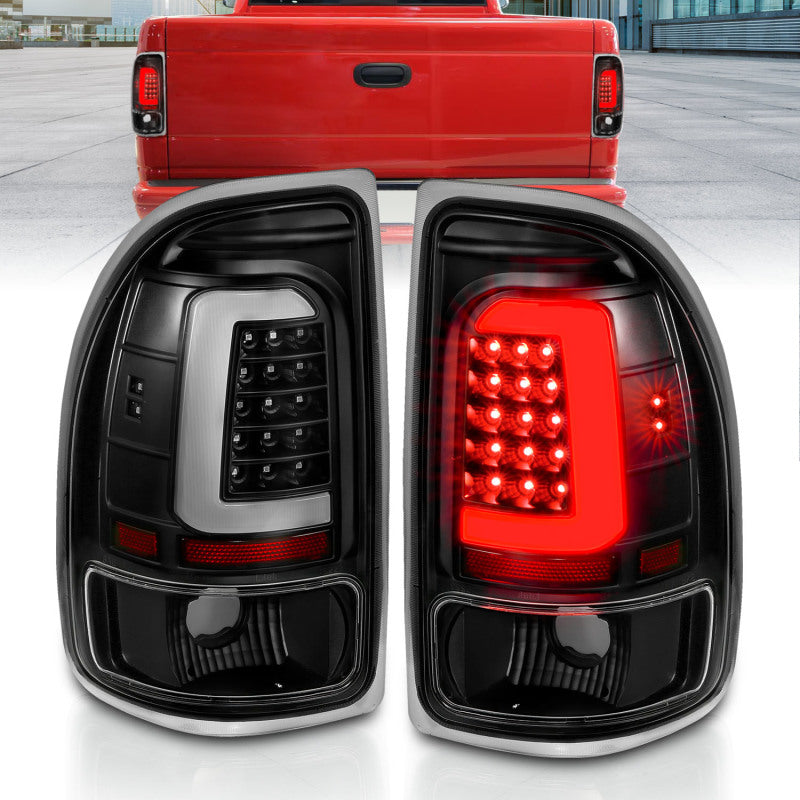 ANZO 311347 -  FITS: 1997-2004 Dodge Dakota LED Taillights Black Housing Clear Lens Pair